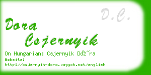 dora csjernyik business card